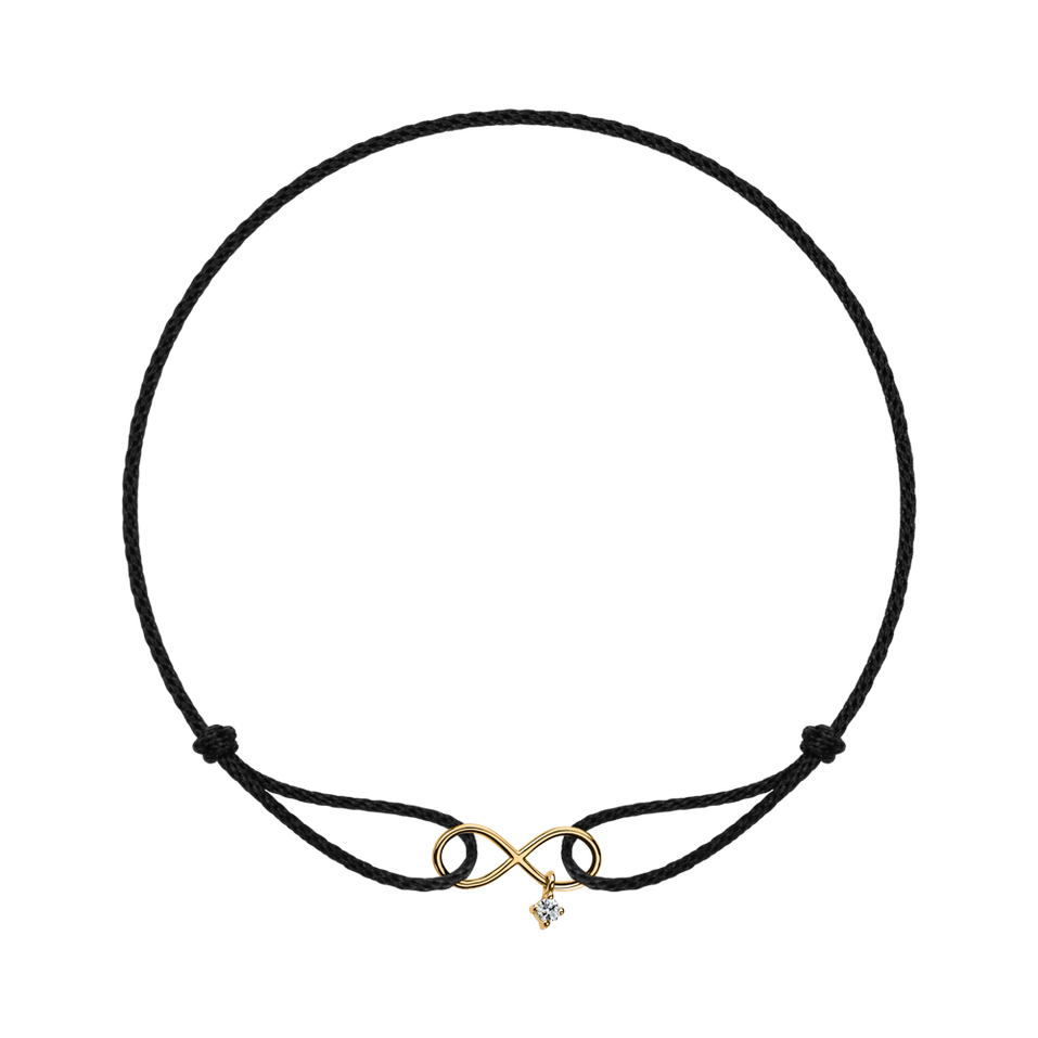 Náramek s diamantem Infinity Bond