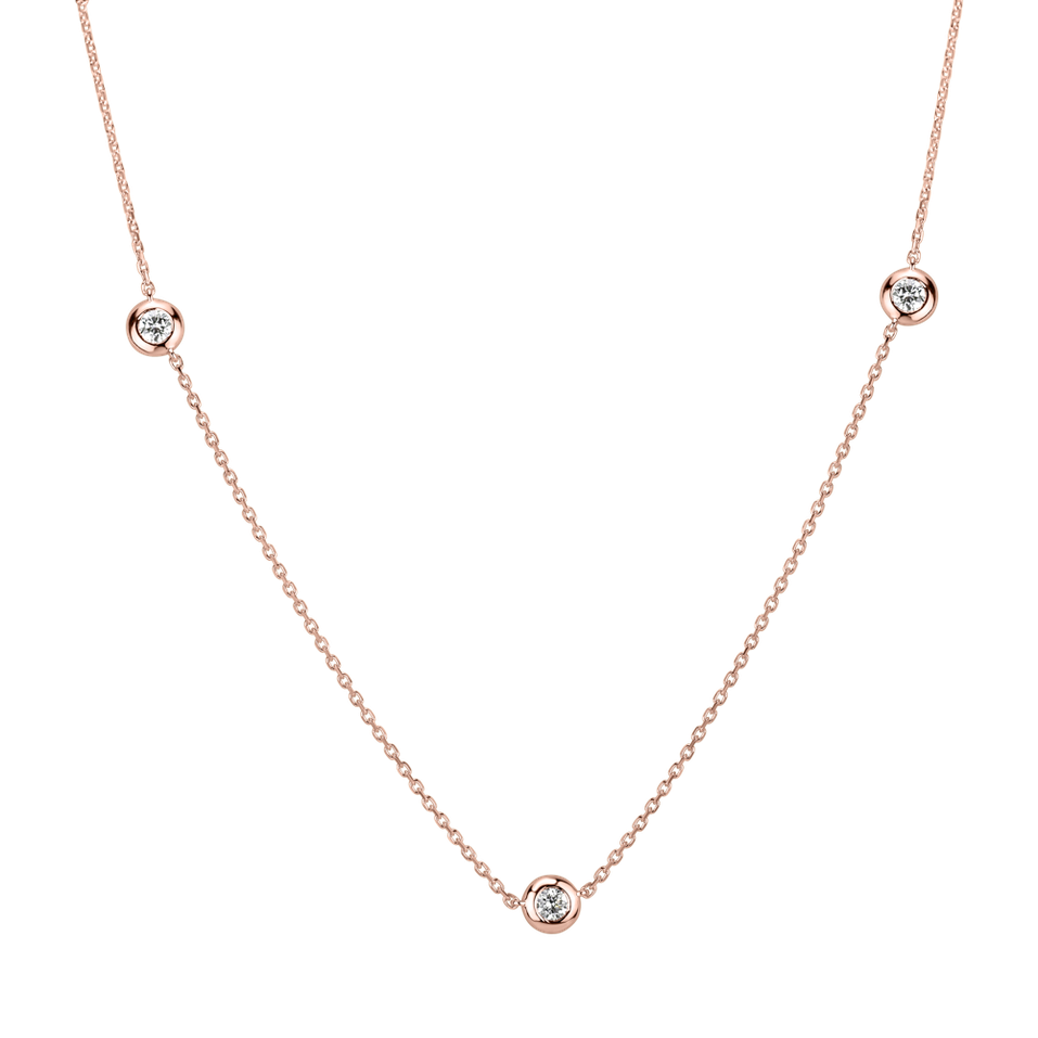 Náhrdelník s diamanty Dots