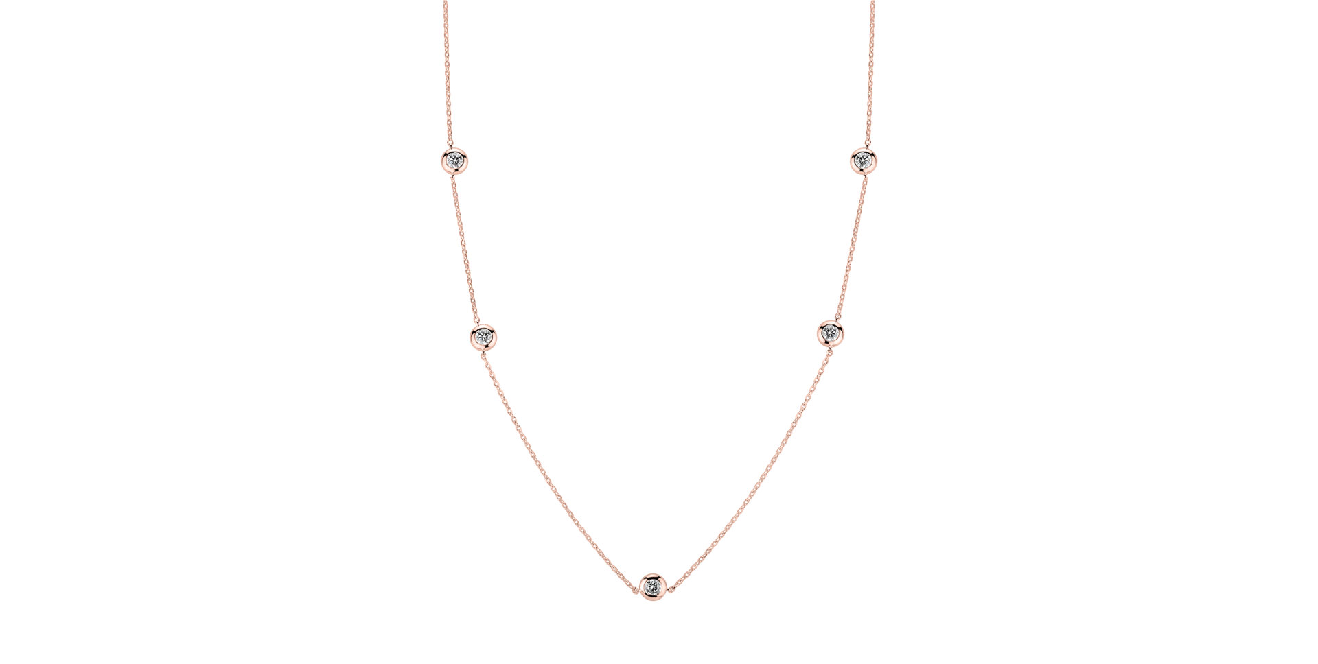 Náhrdelník s diamanty Dots