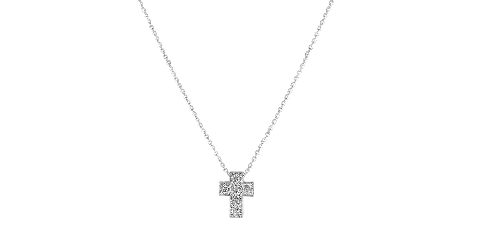 Náhrdelník s diamanty Divine Cross