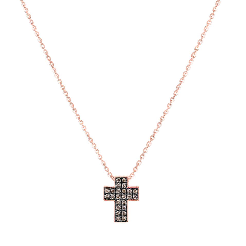 Náhrdelník s diamanty Divine Cross
