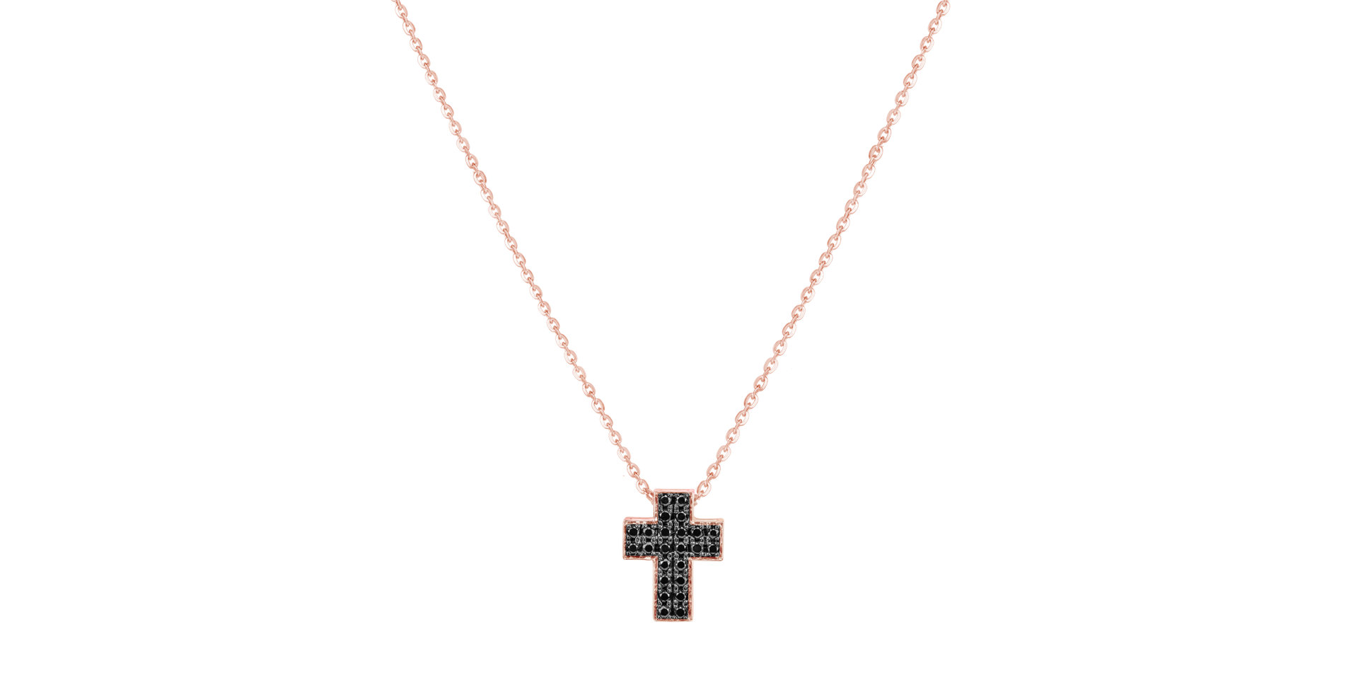 Náhrdelník s diamanty Divine Cross