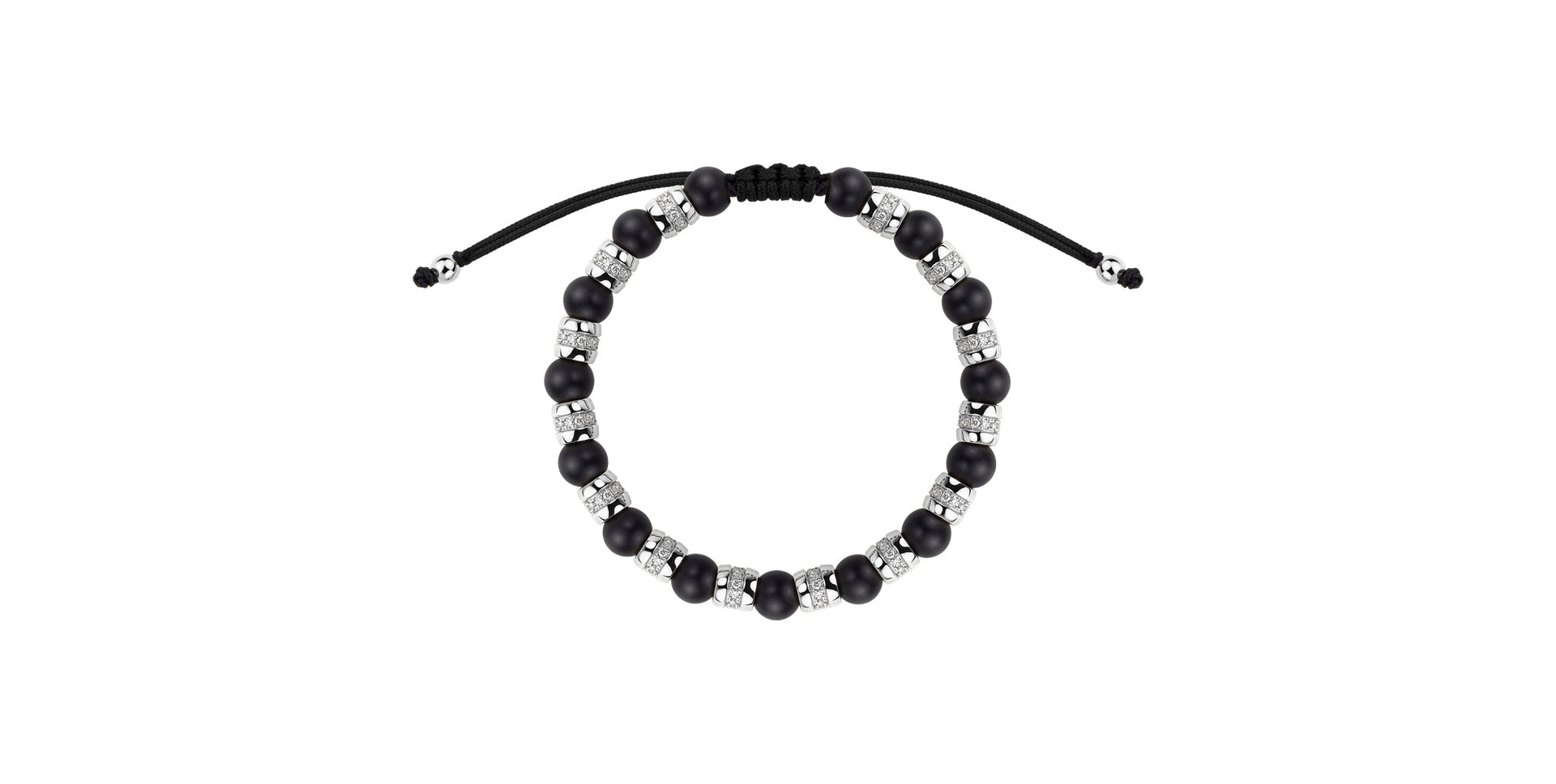 Náramek s diamanty a acháty Noctrelia