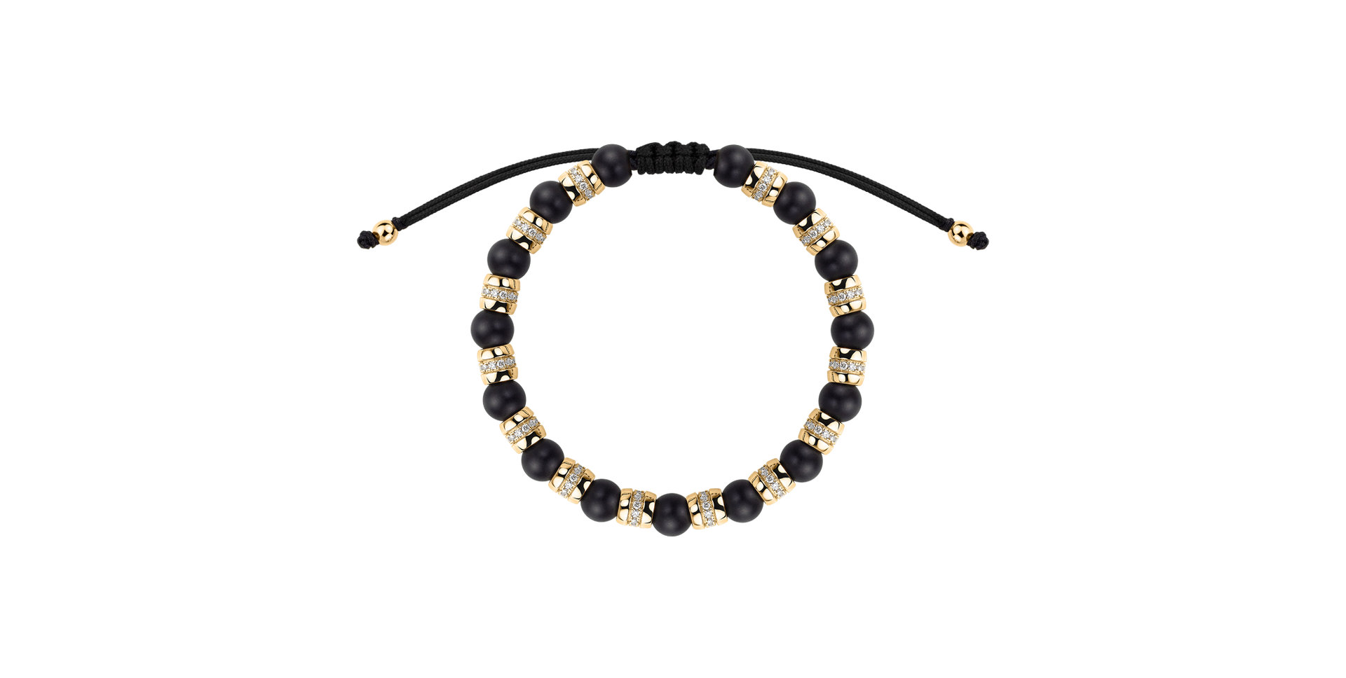 Náramek s diamanty a acháty Noctrelia