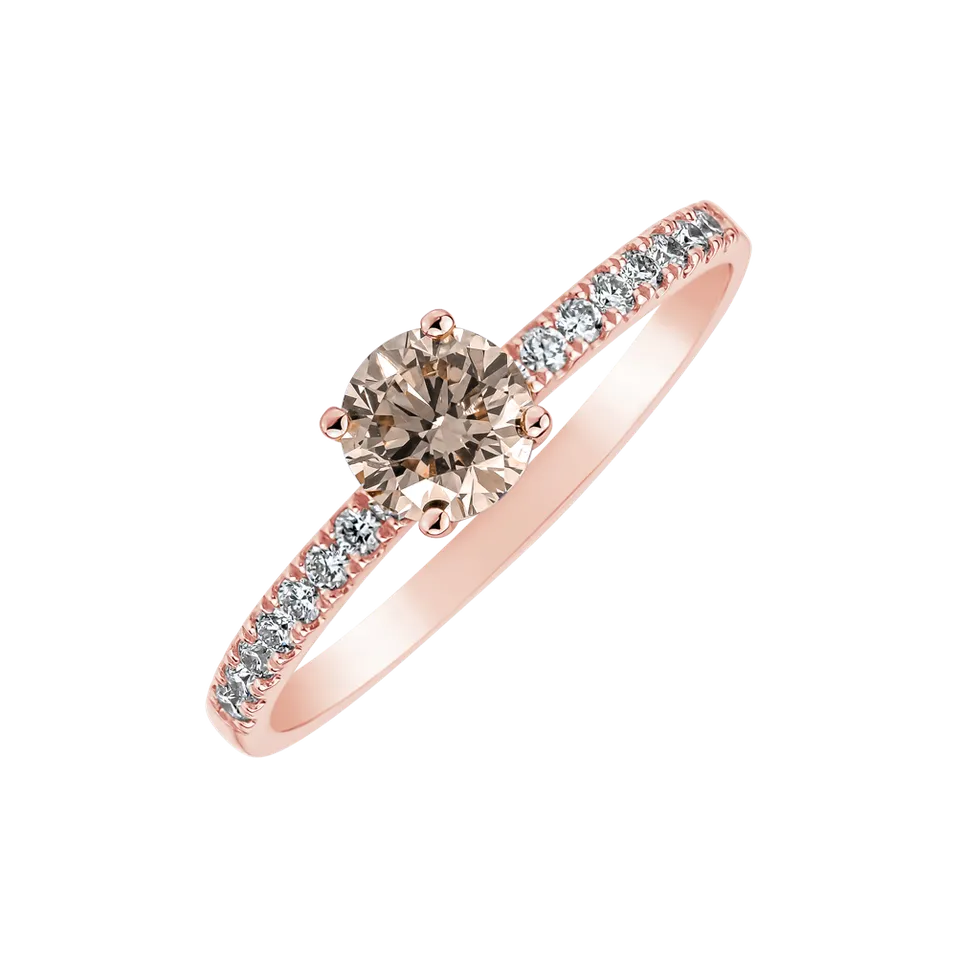 Prsten s diamanty Bronze Radiance