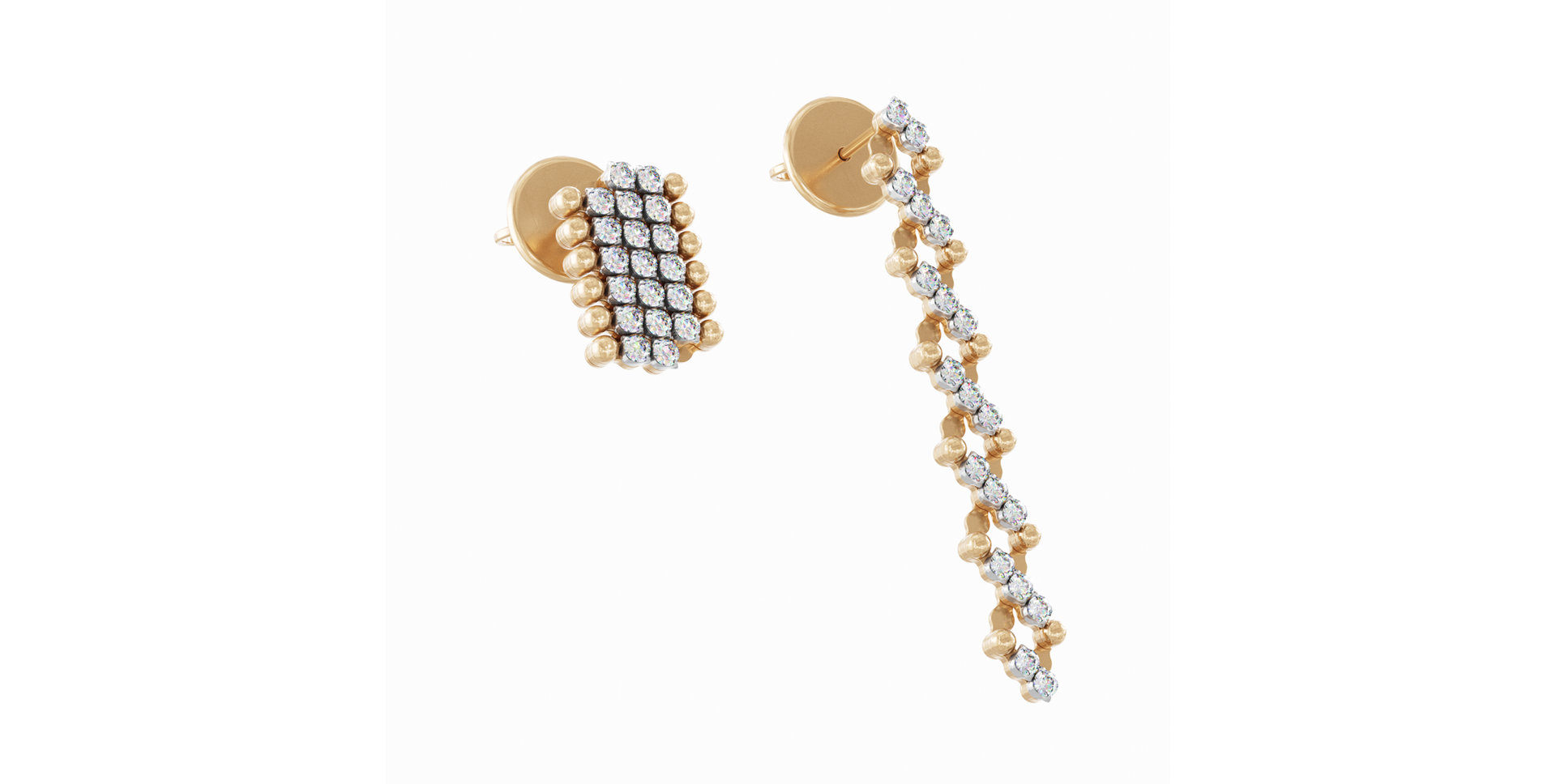 Náušnice s diamanty Brevetto