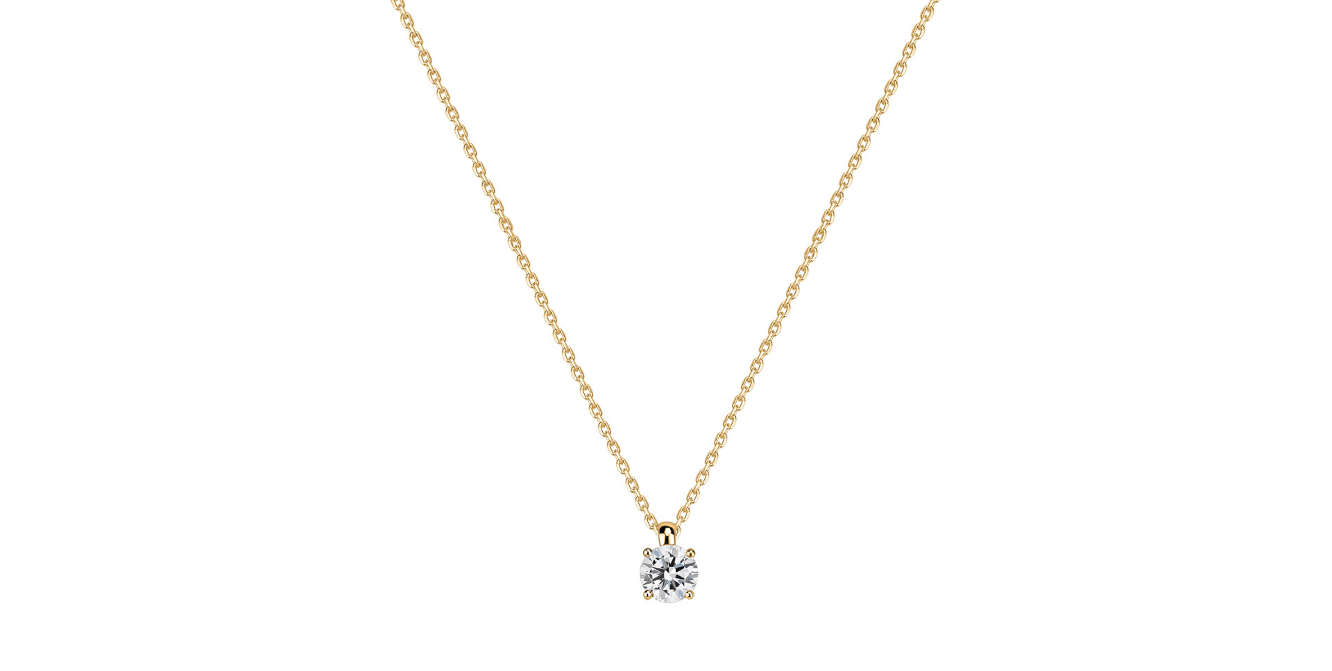 Náhrdelník s diamantem Soft Light