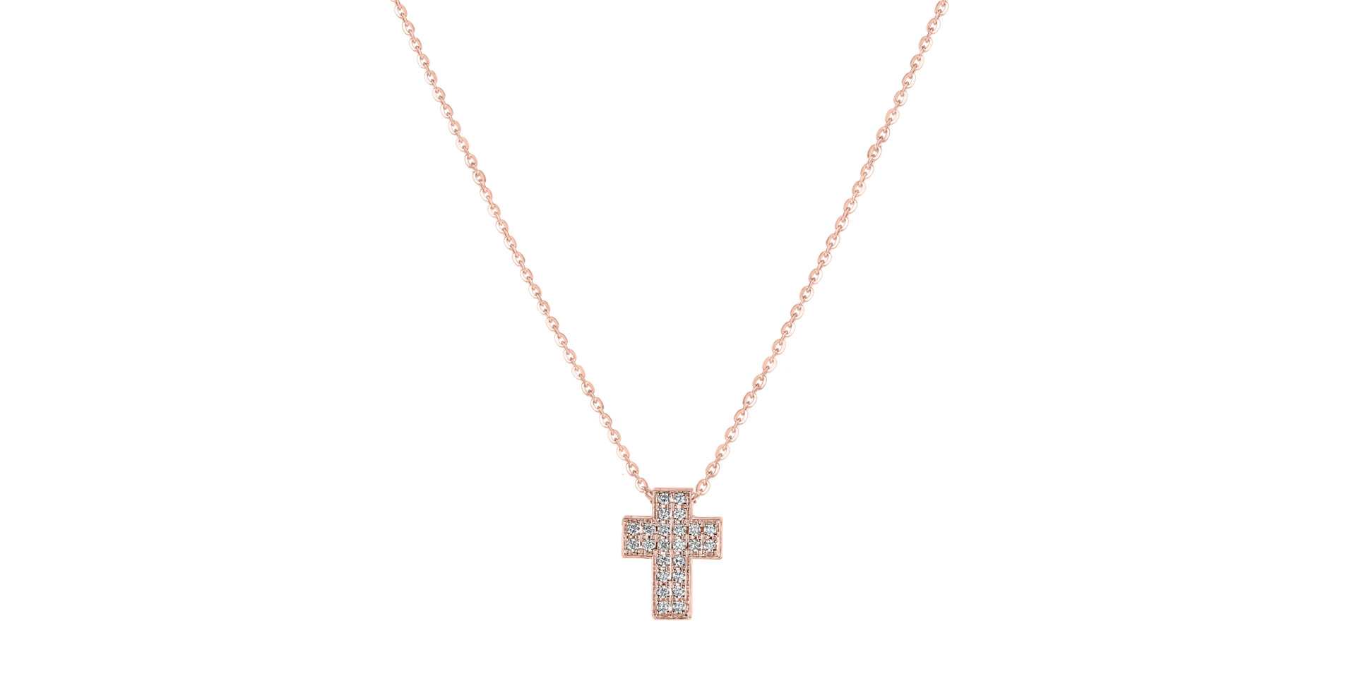Náhrdelník s diamanty Divine Cross