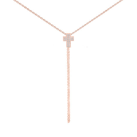 Náhrdelník s diamanty Divine Cross