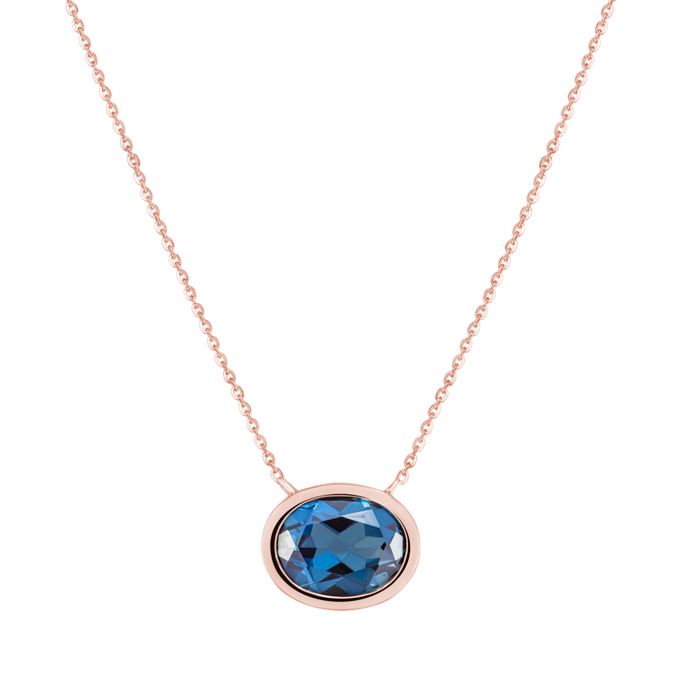 Náhrdelník s topazem Velvet Mirror