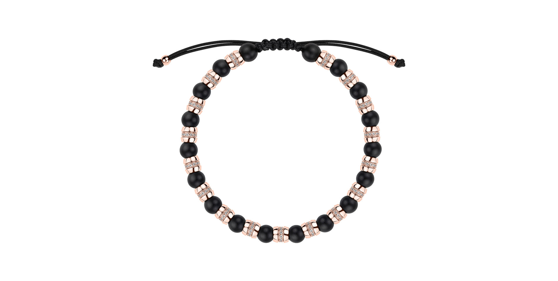 Náramek s diamanty a acháty Noctrelia