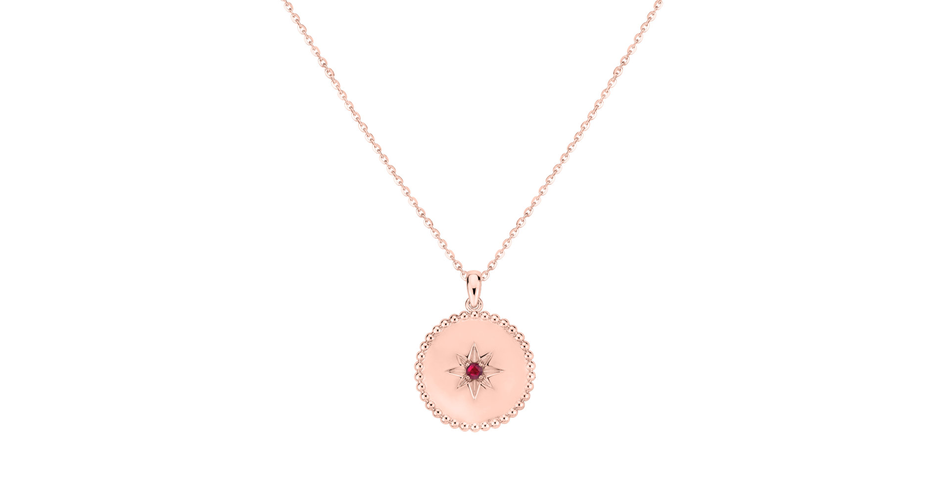 Náhrdelník s rubínem Star of Life