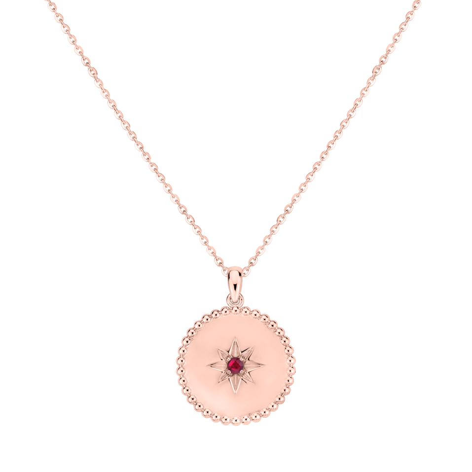 Náhrdelník s rubínem Star of Life