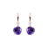 Náušnice s diamantem a ametystem Noctir2