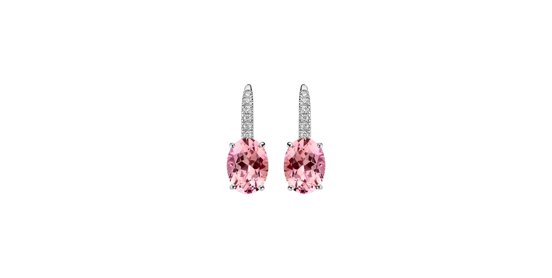Náušnice s diamanty a turmalínem Iris Elegance