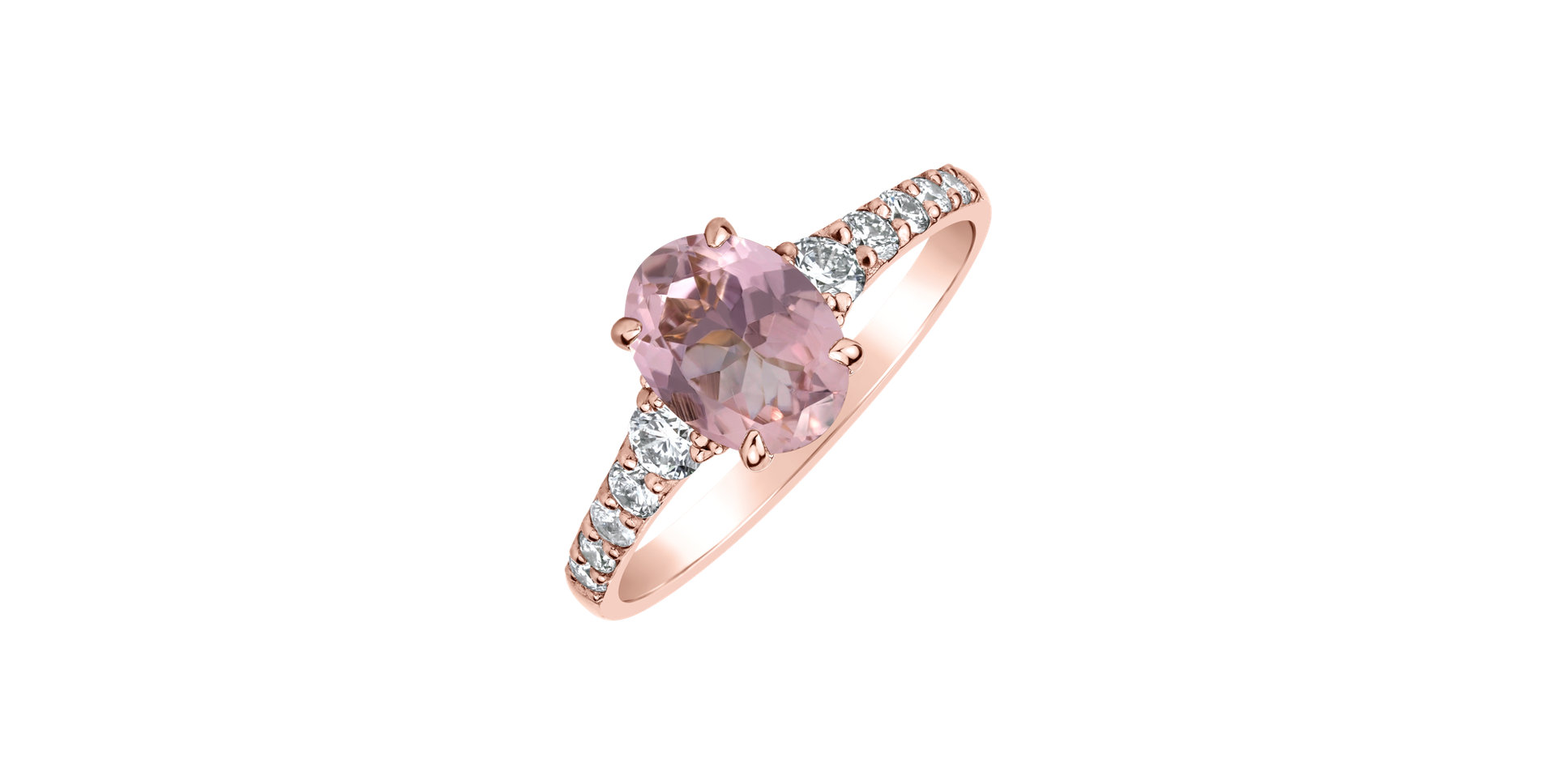 Prsten s diamanty a turmalínem Shimmering Dazzle