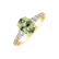 Prsten s diamanty a turmalínem Shimmering Dazzle1