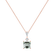 Náhrdelník s diamanty a turmalínem Green Illusion2