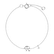 Náramek s diamantem Curly Letter R1