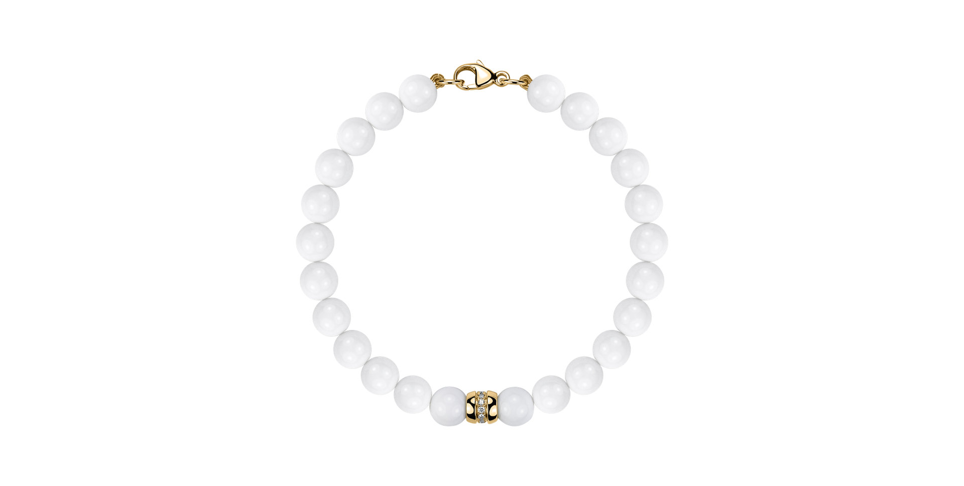 Náramek s diamanty a acháty Whispers of Winter