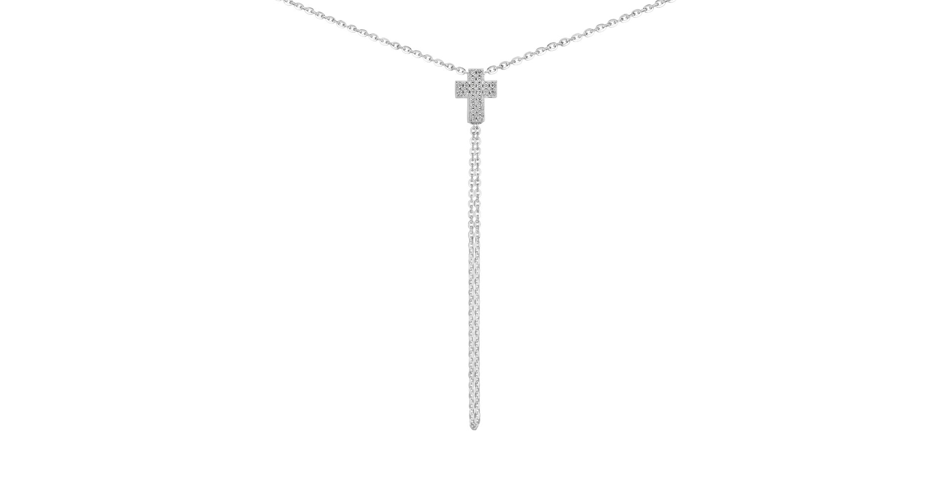 Náhrdelník s diamanty Divine Cross