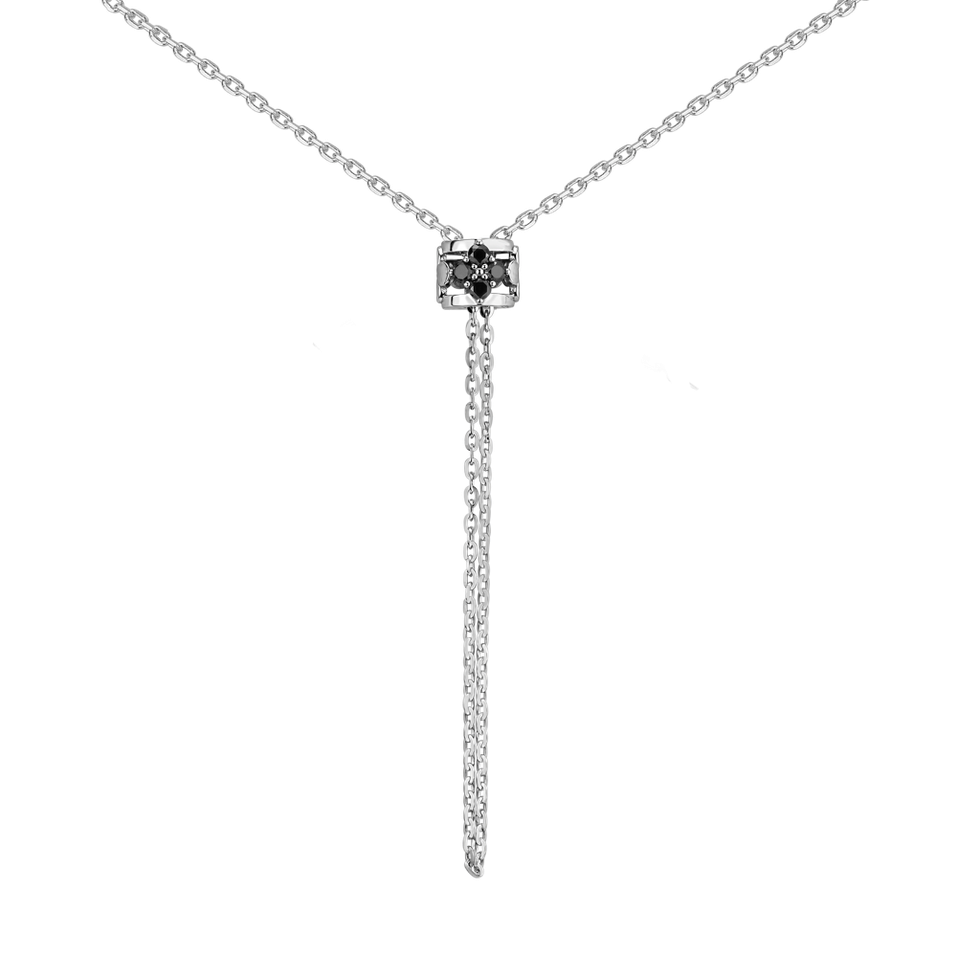 Náhrdelník s černými diamanty Virela