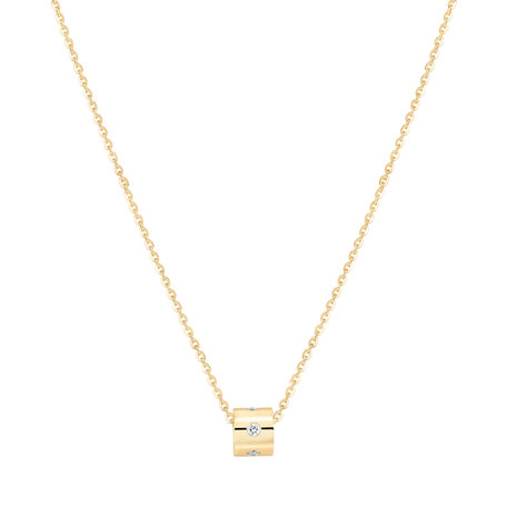 Náhrdelník s diamanty Glittering Line