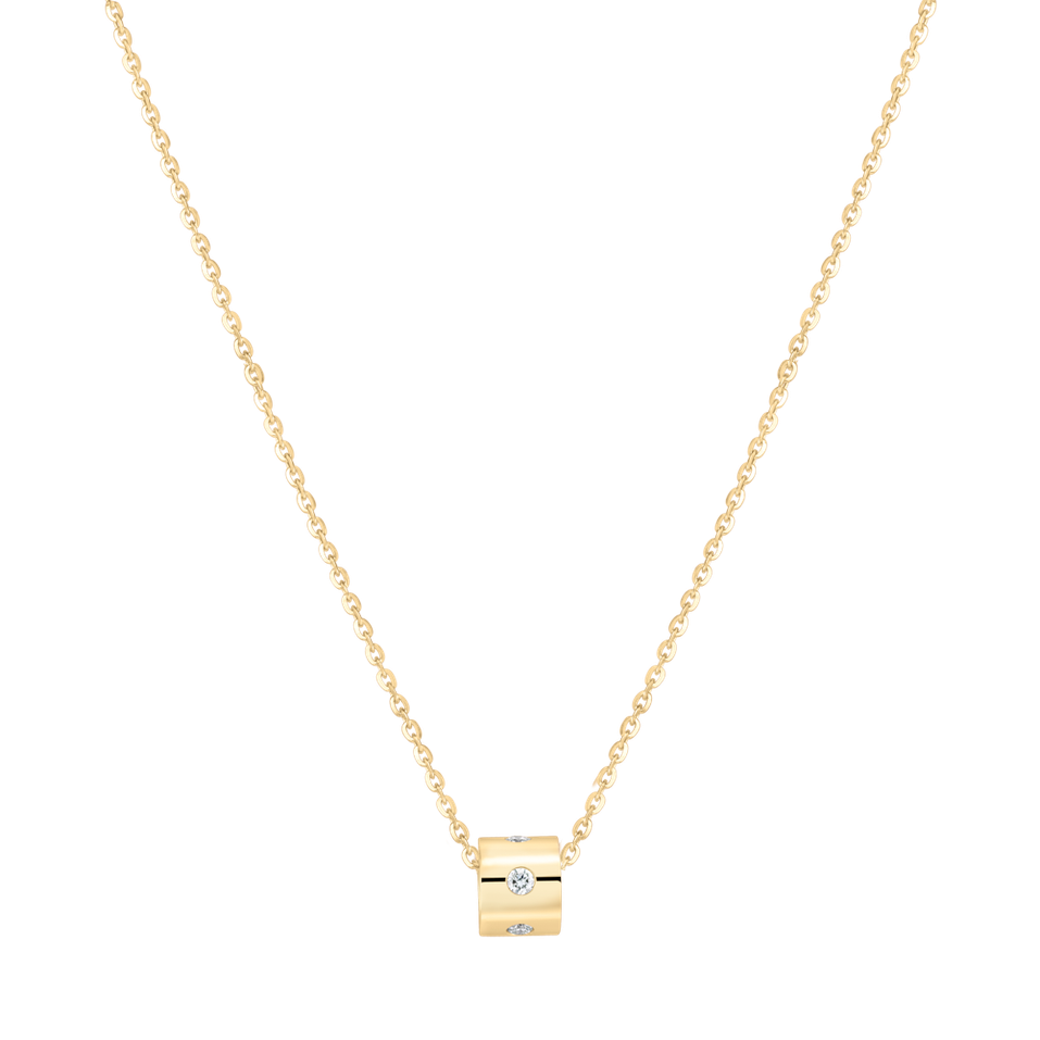 Náhrdelník s diamanty Glittering Line