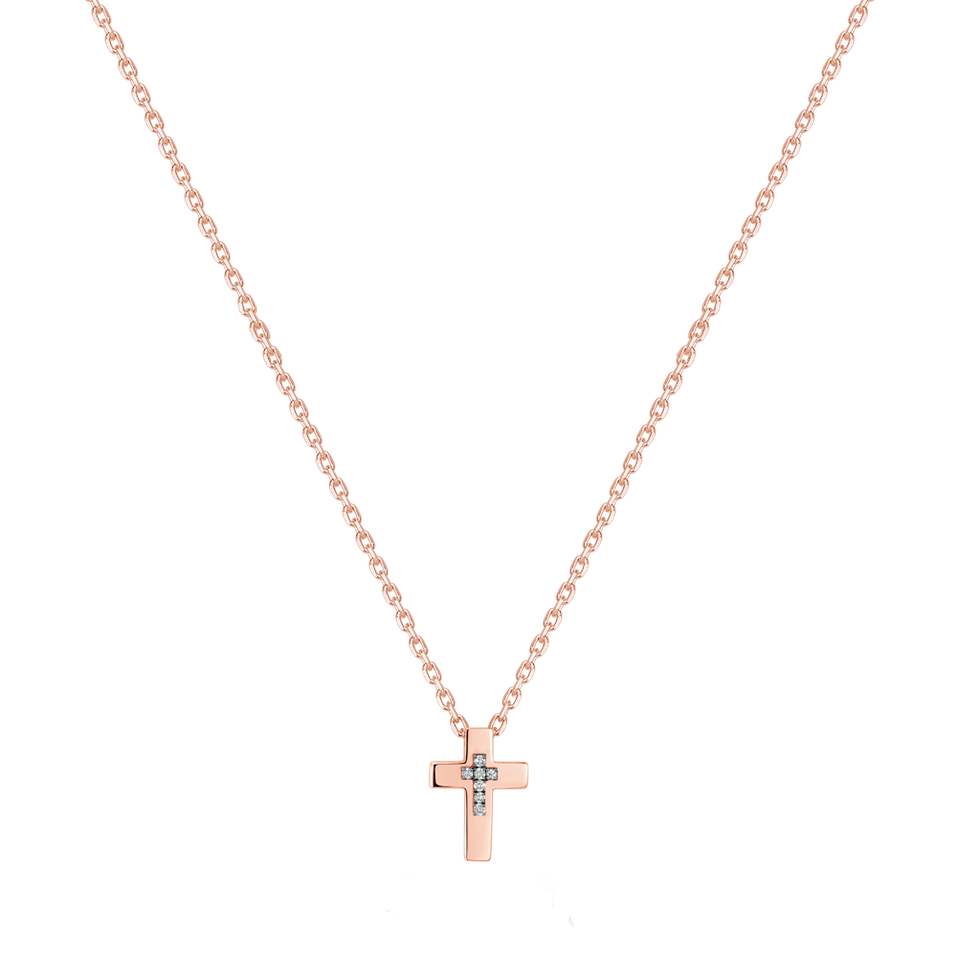 Náhrdelník s diamanty Shinny Cross
