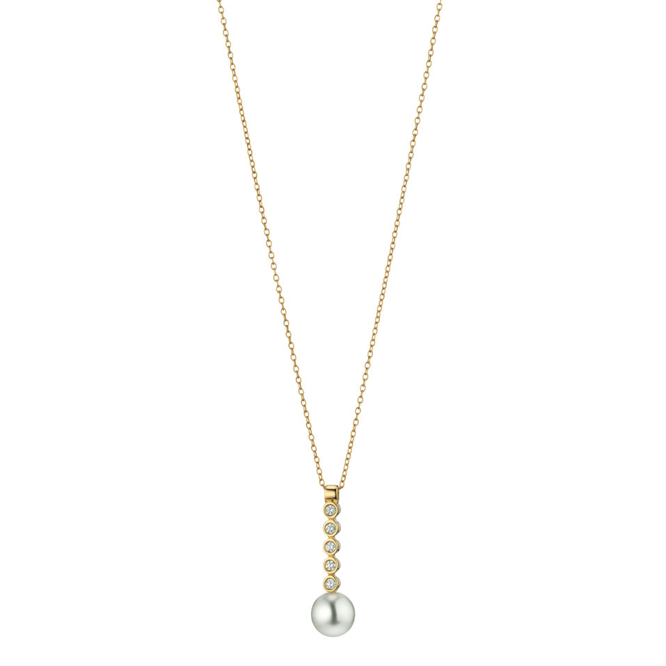 Náhrdelník s diamanty a perlou Neoclassic