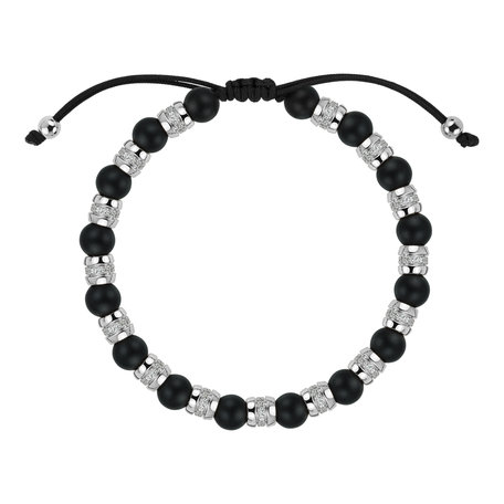 Náramek s diamanty a acháty Noctrelia