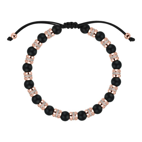 Náramek s diamanty a acháty Noctrelia