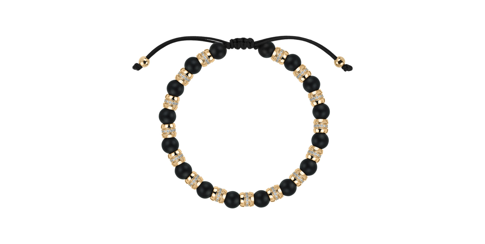 Náramek s diamanty a acháty Noctrelia