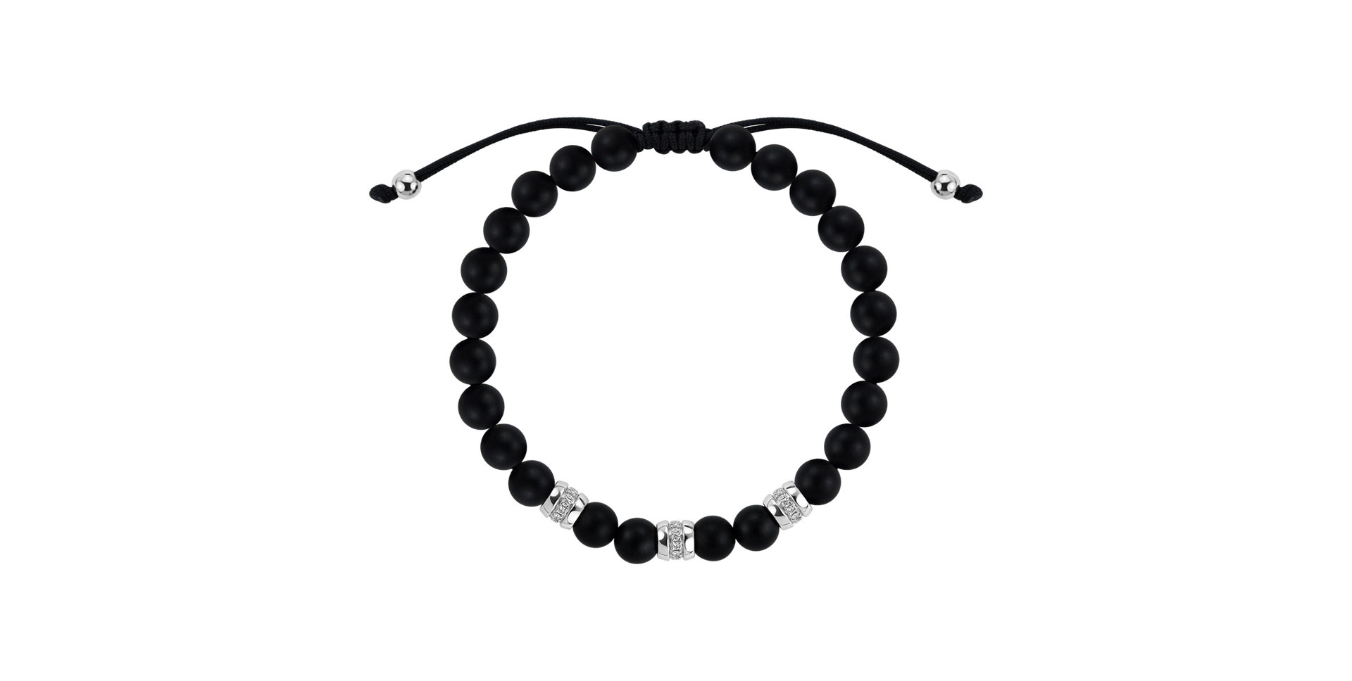 Náramek s diamanty a acháty Stillstorm
