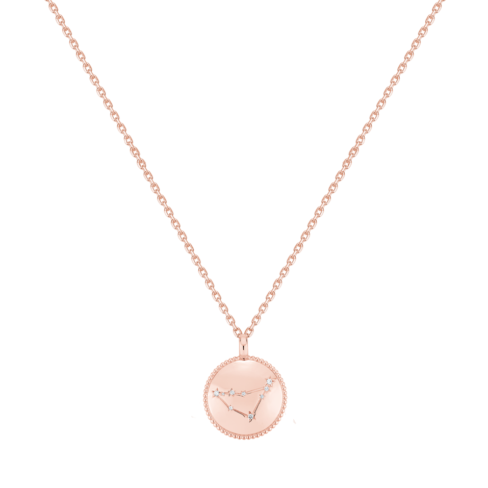 Náhrdelník s diamanty Zodiac Sign