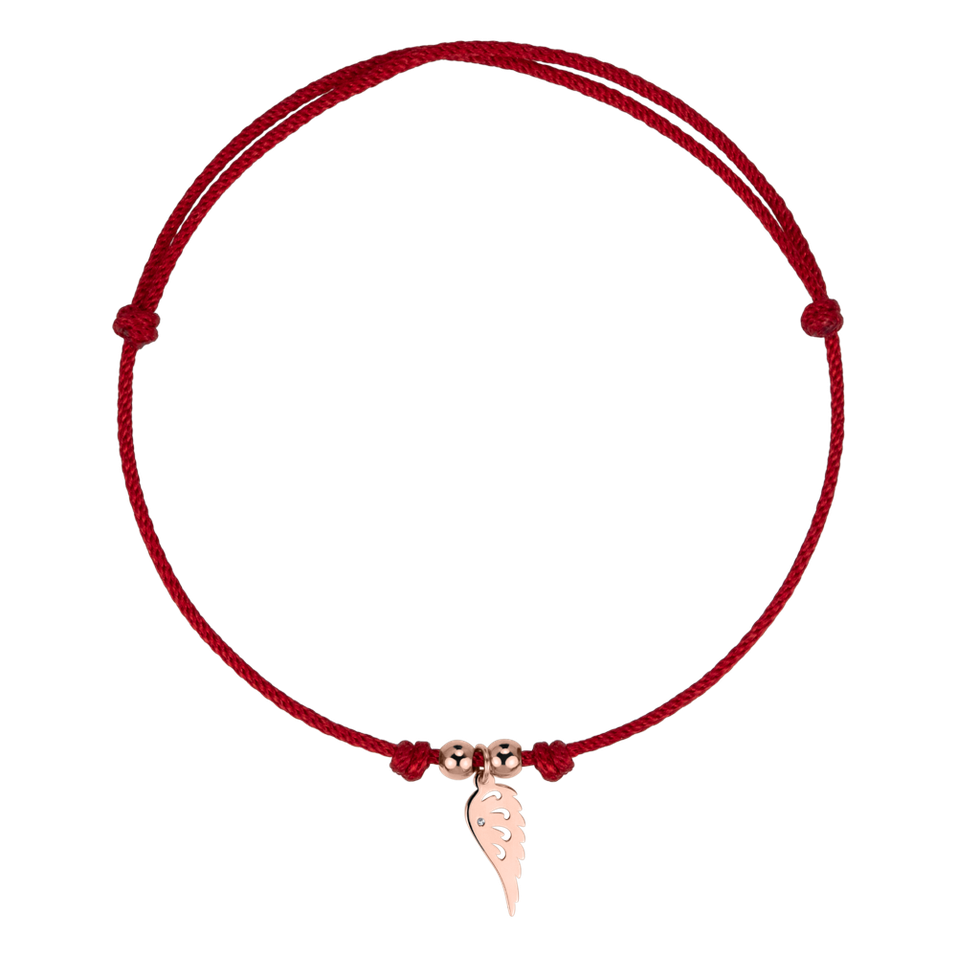 Náramek s diamantem Angel Wing