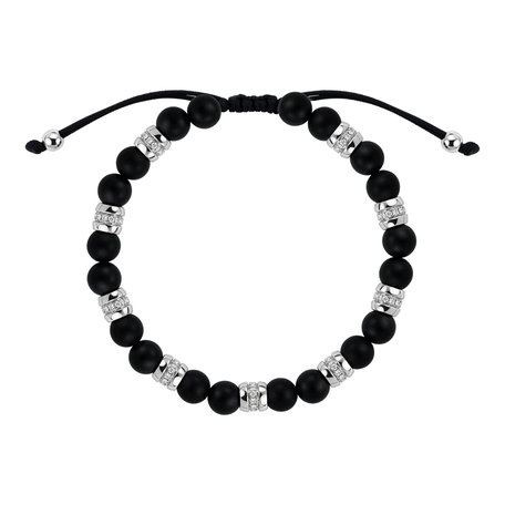 Náramek s diamanty a acháty Noctrelis