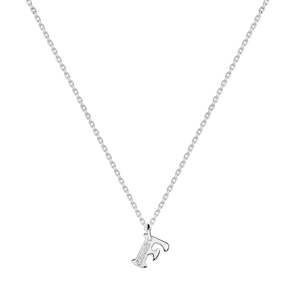 Náhrdelník s diamanty Dream Letter F