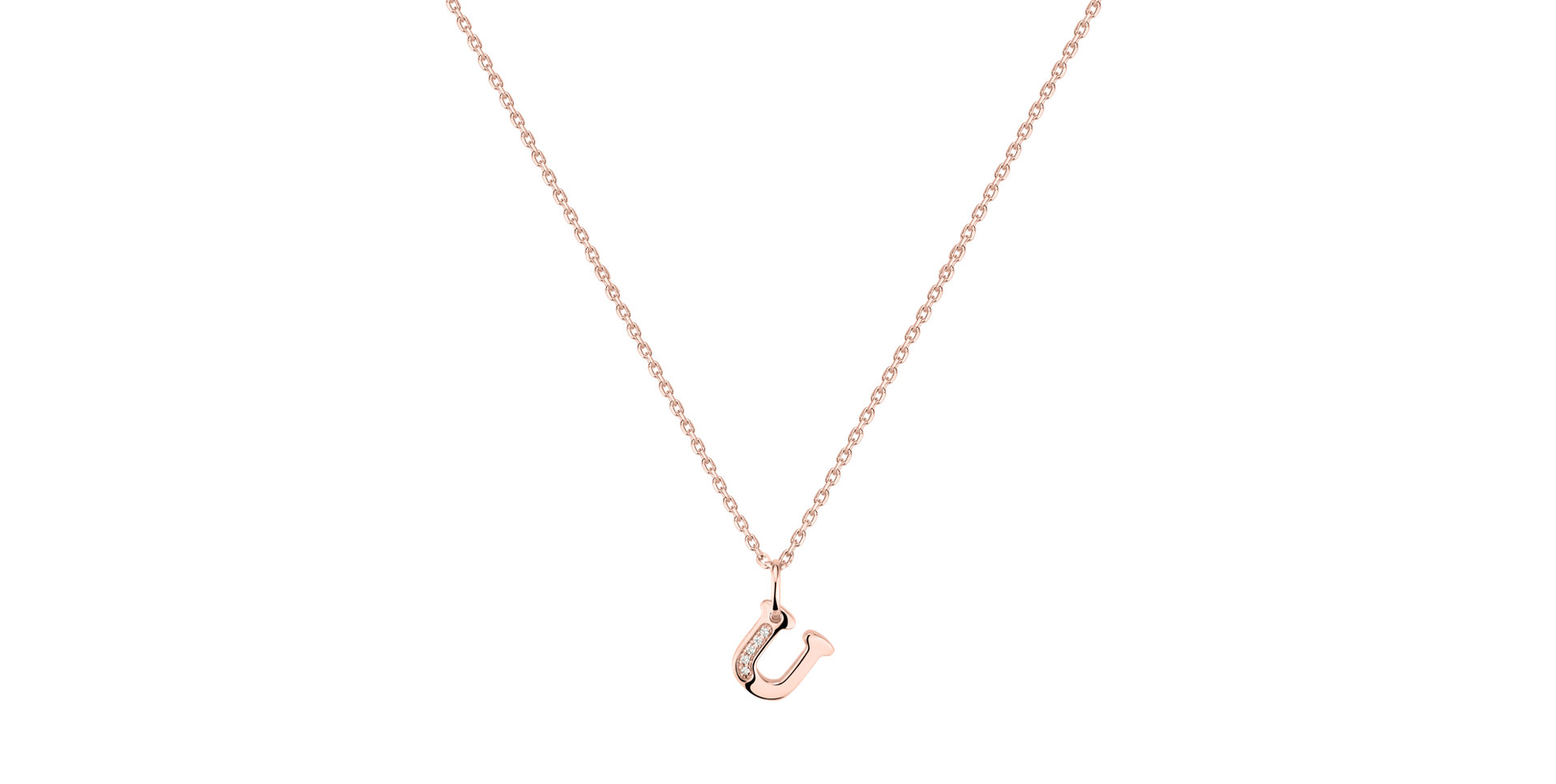 Náhrdelník s diamanty Dream Letter U