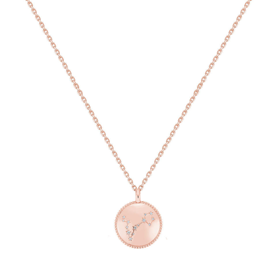 Náhrdelník s diamanty Zodiac Sign