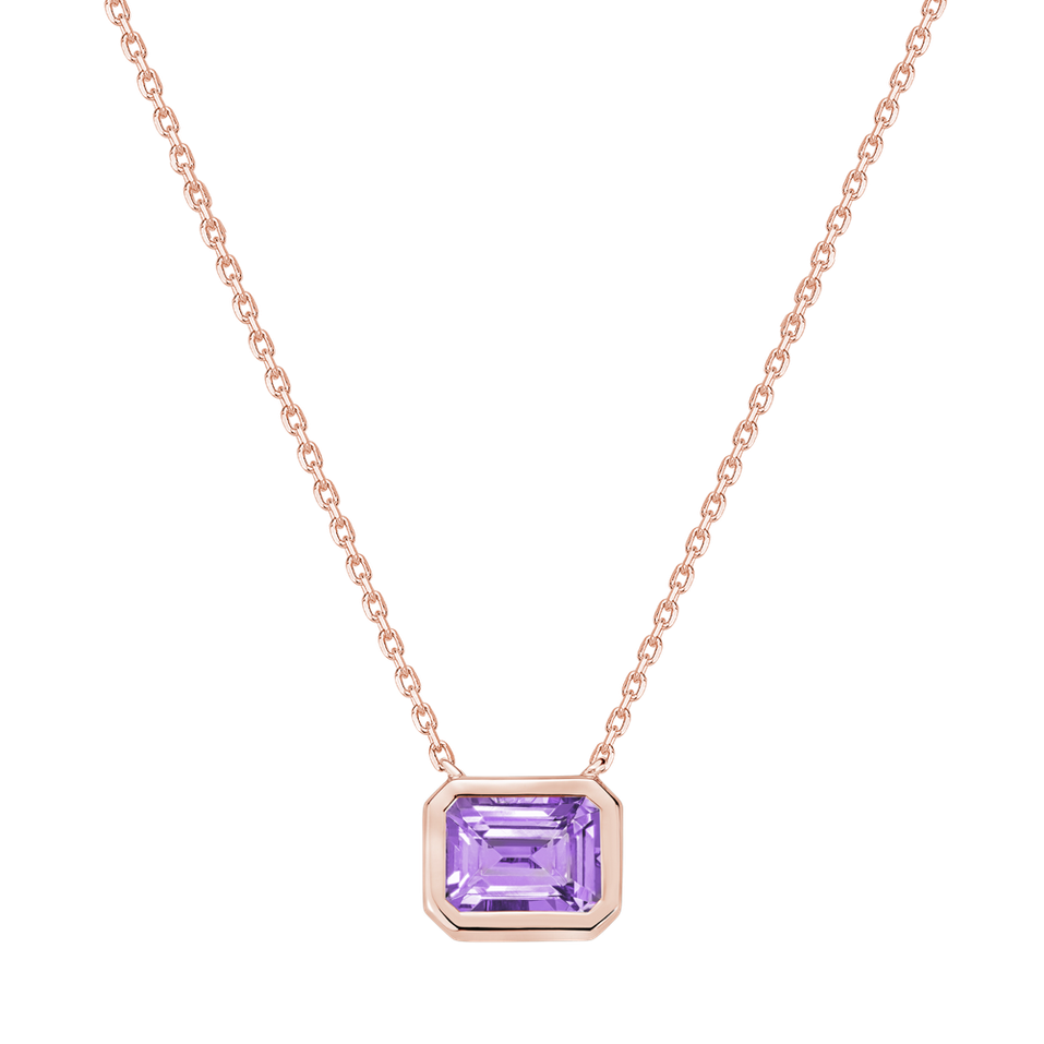 Náhrdelník s ametystem Aurum Breeze