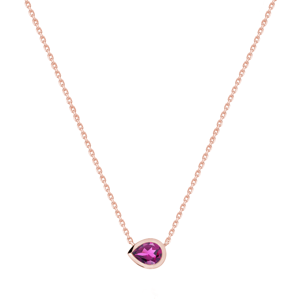 Náhrdelník s rhodolitem Solara Drop