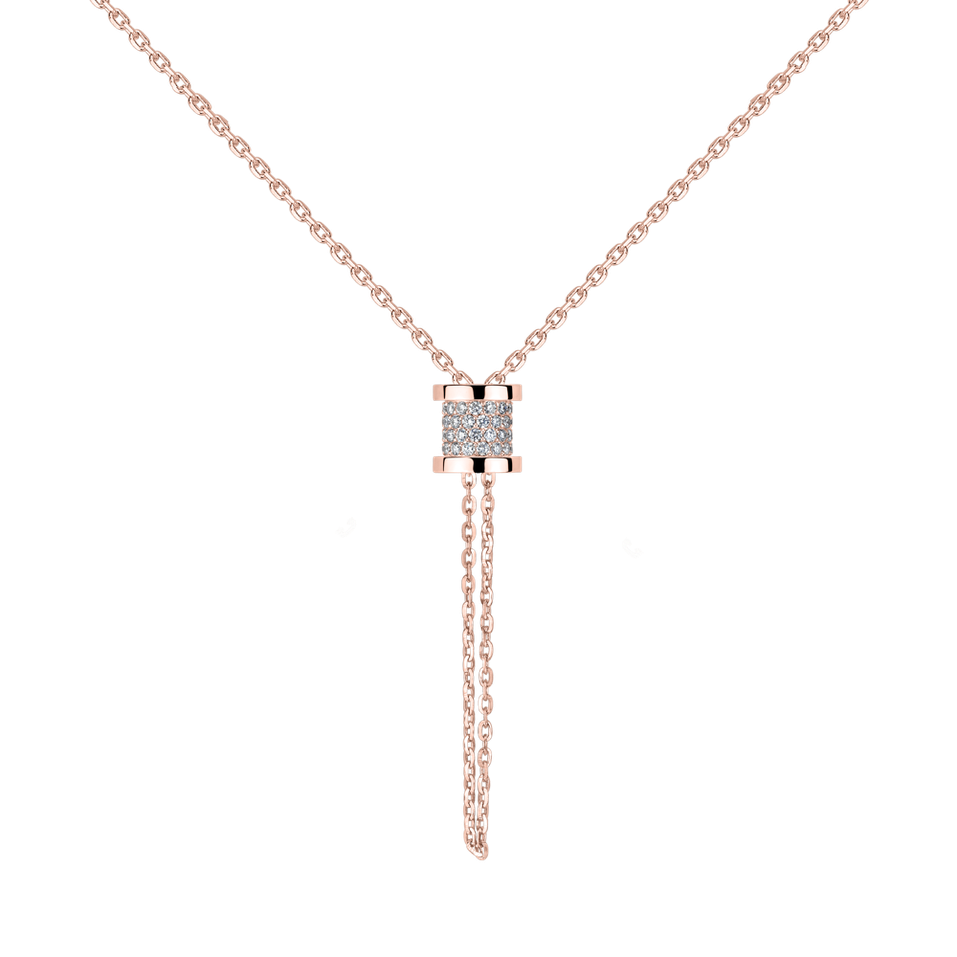 Náhrdelník s diamanty Timeless Spiral