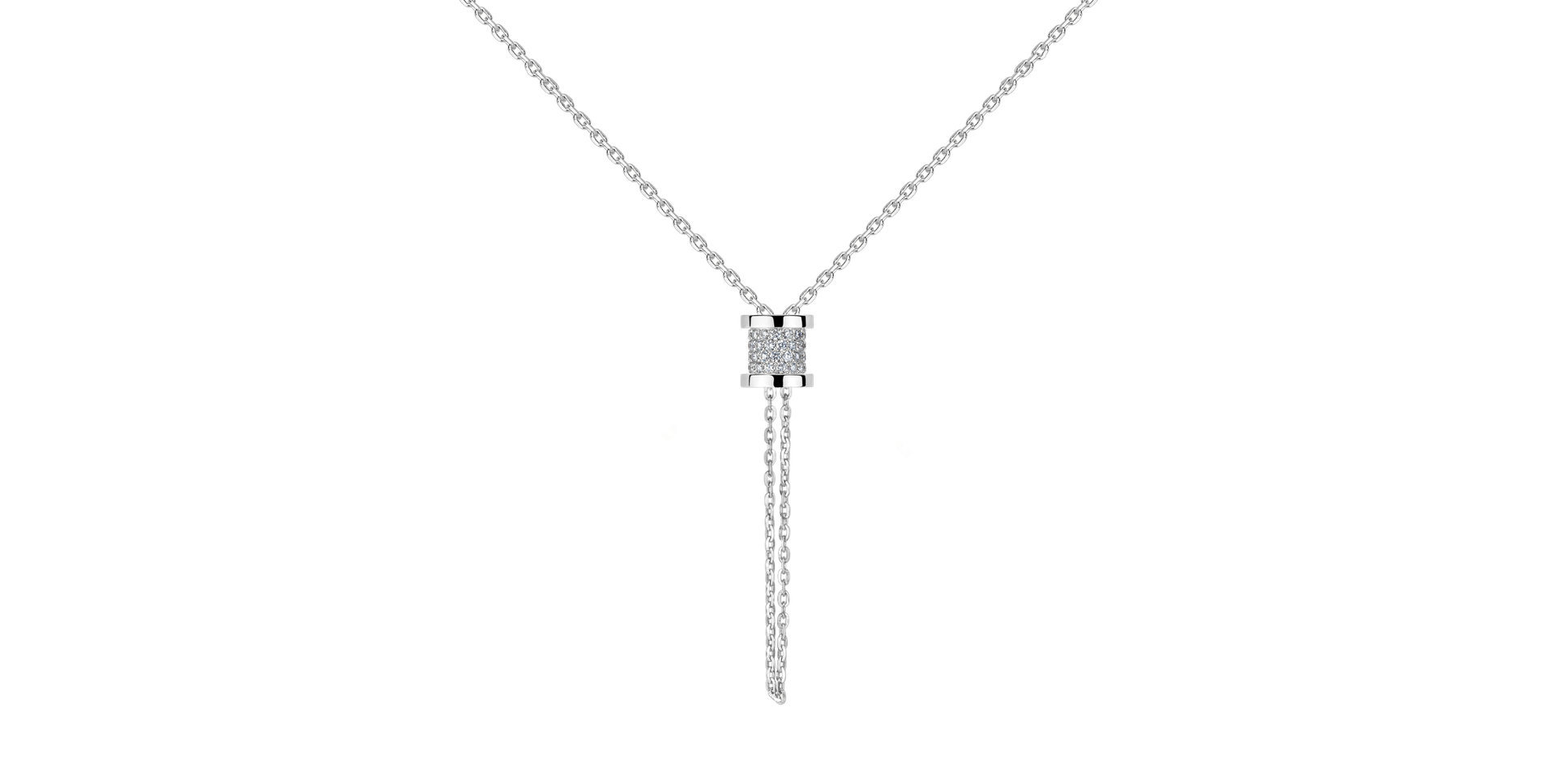 Náhrdelník s diamanty Timeless Spiral