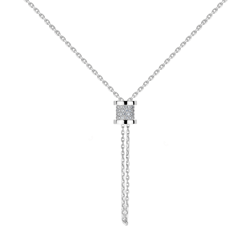 Náhrdelník s diamanty Timeless Spiral