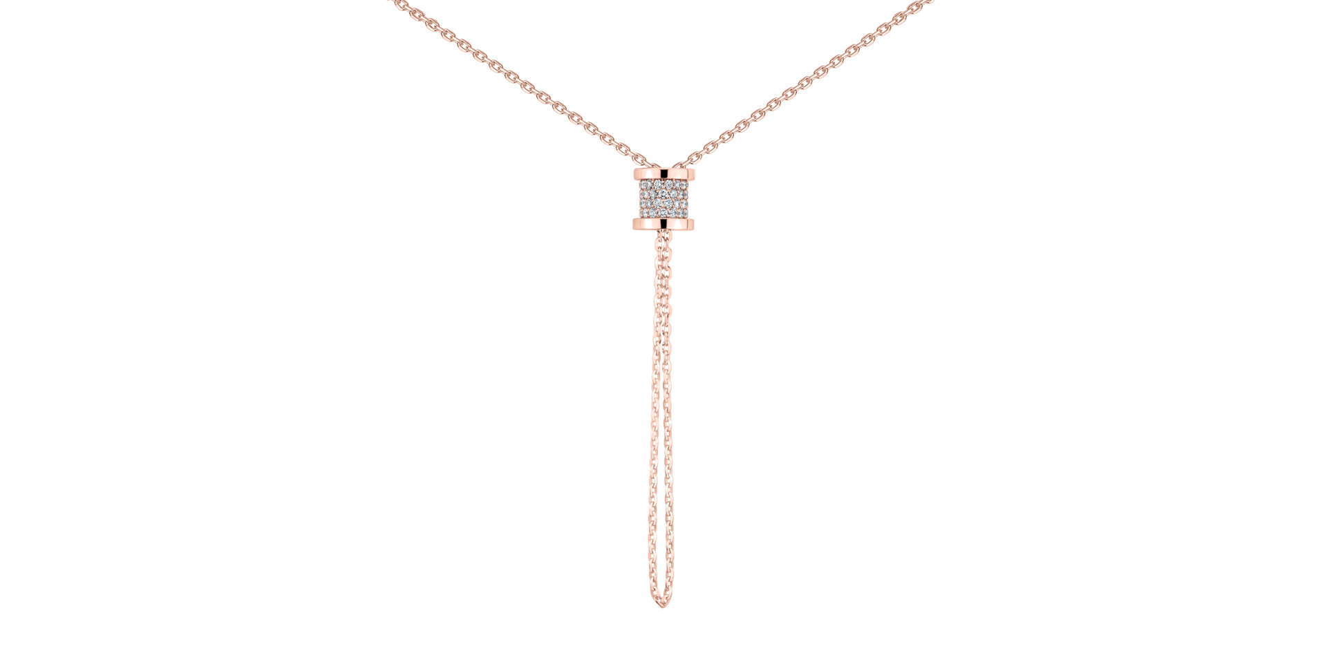 Náhrdelník s diamanty Timeless Spiral