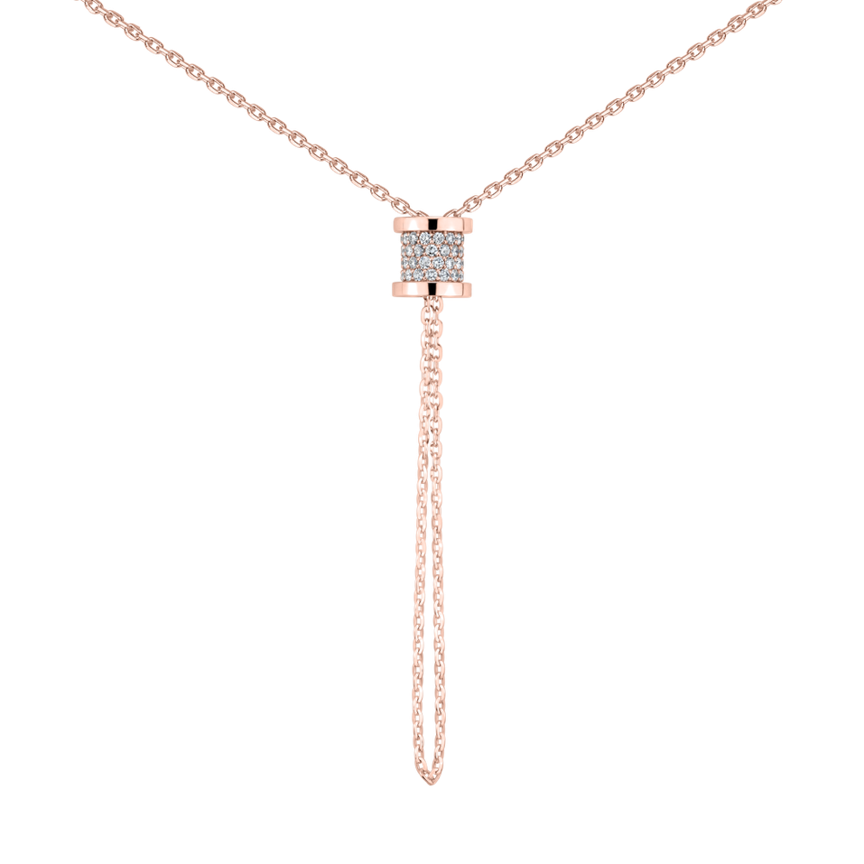 Náhrdelník s diamanty Timeless Spiral