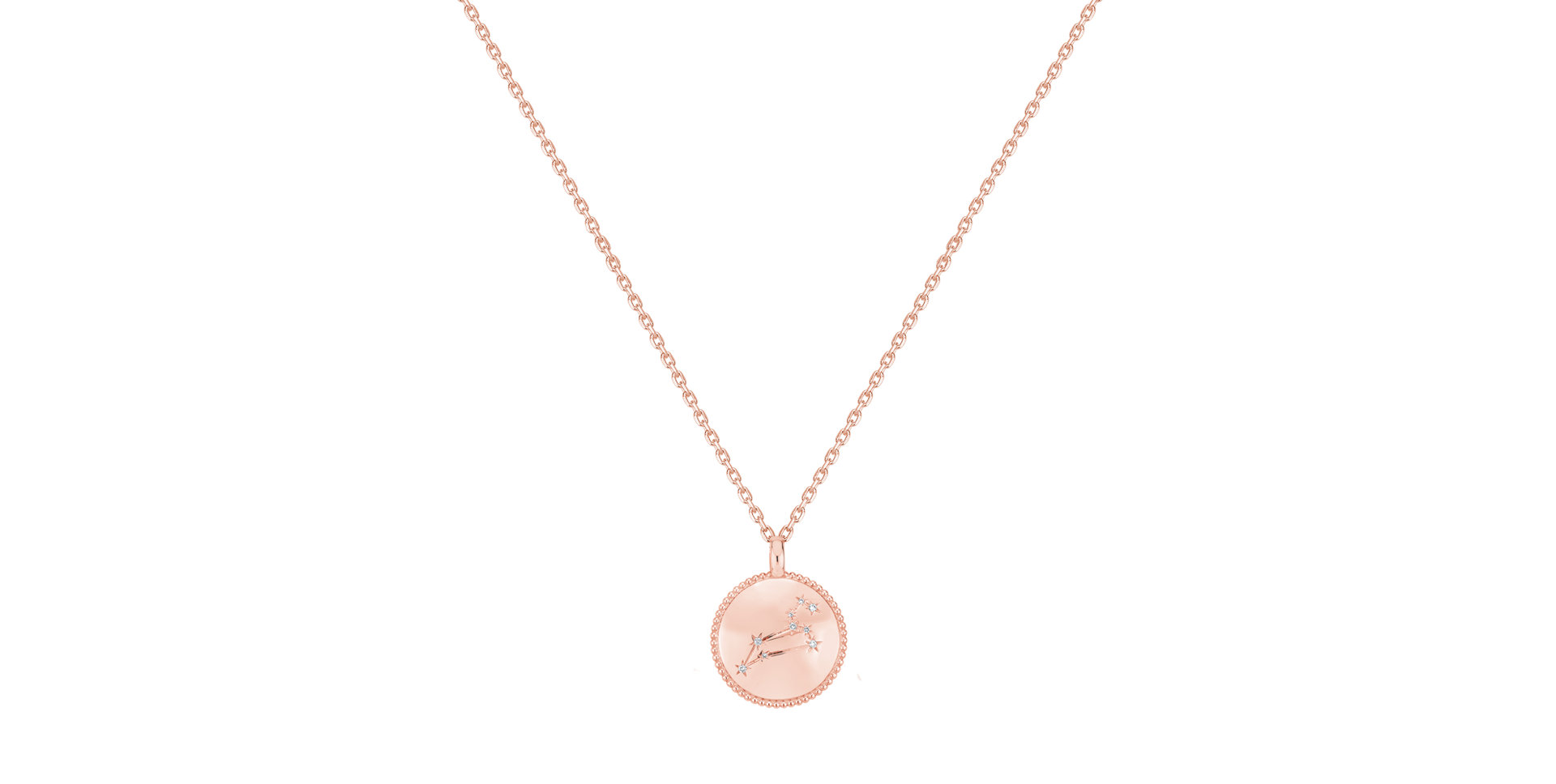 Náhrdelník s diamanty Zodiac Sign Leo