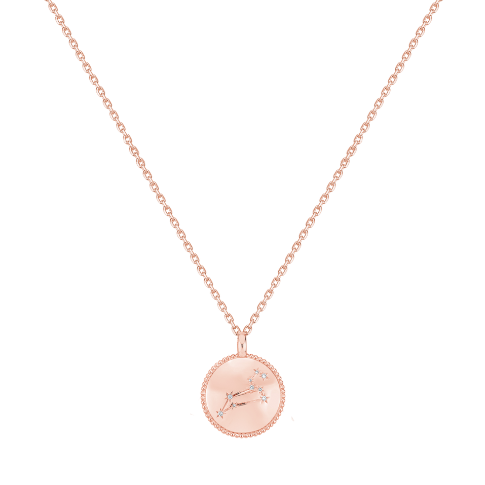 Náhrdelník s diamanty Zodiac Sign