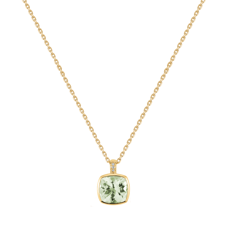 Náhrdelník s diamanty a ametystem Carelia